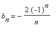 b[n] = -2*(-1)^n/n
